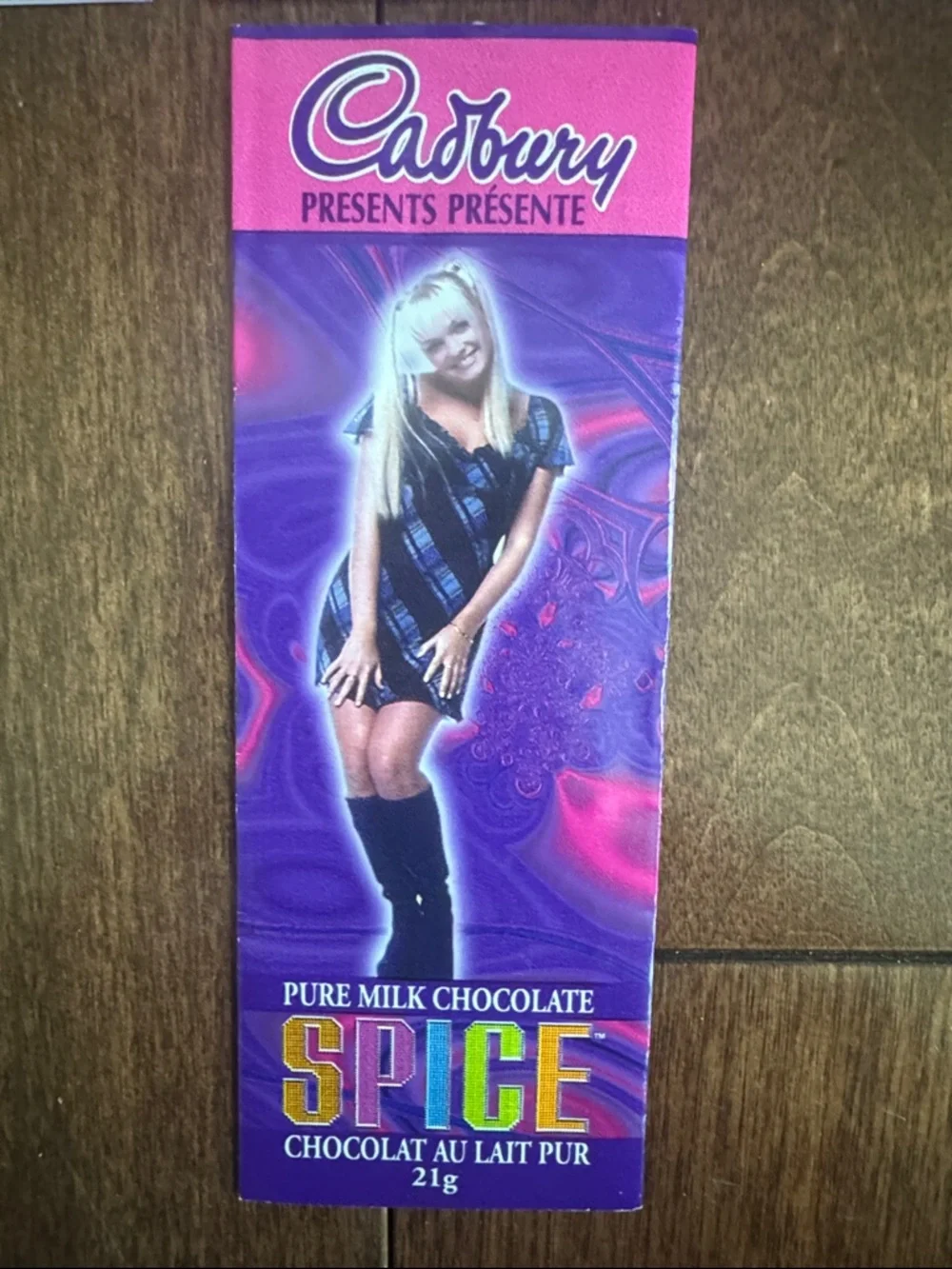 A Complete Set + 1 of 6 Cadbury Spice Girls Chocolate Wrappers - Picture 7 of 9